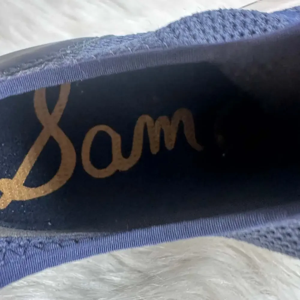 SAM EDELMAN Women's Size 6.5  Dania Sneakers Navy Blue Slip On Shoes‎